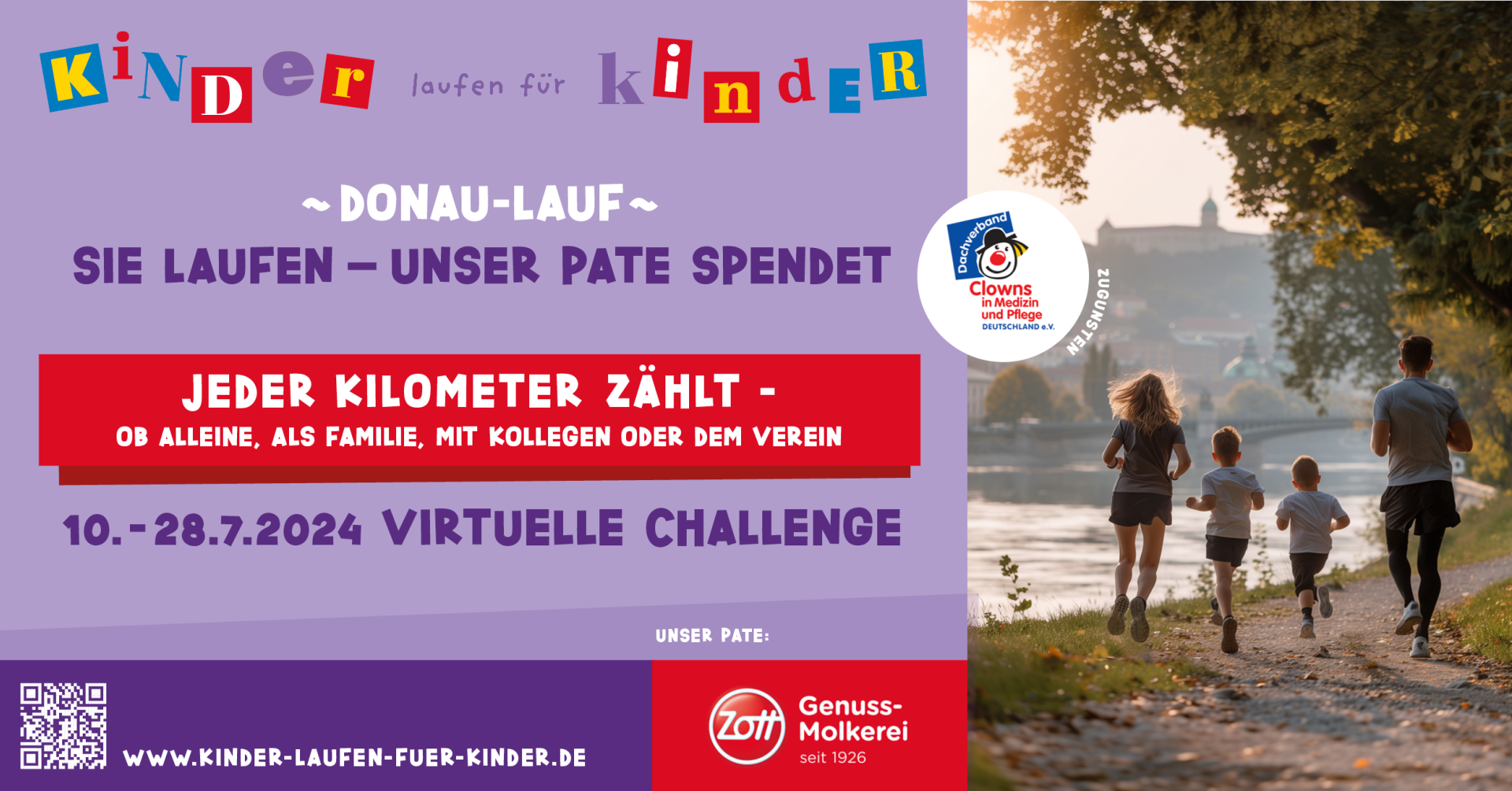 Aufruf-KlfK-Challenge-Donaulauf-2024-linkedin-Banner-Format 1200 x 628 px